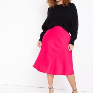 Eloquii Satin Midi Skirt NWT